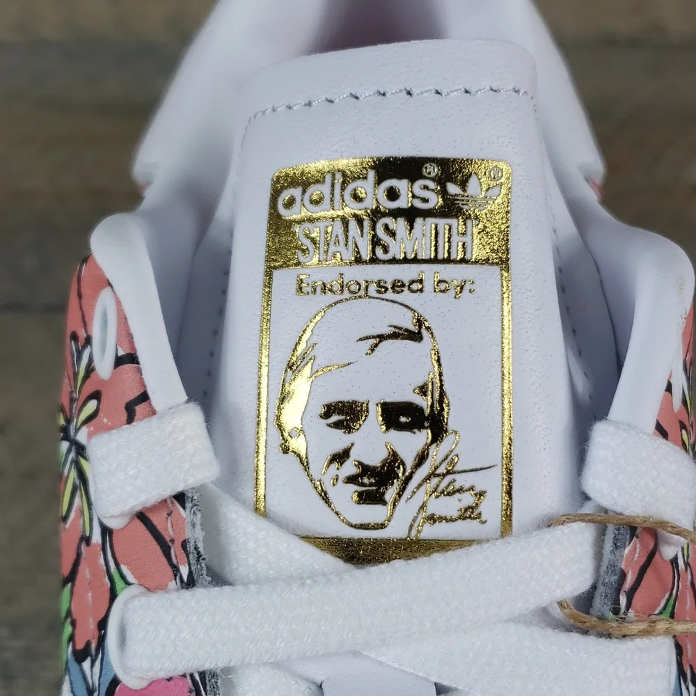 adidas Women's Stan Smith Leather All Over Floral Print Sneakers